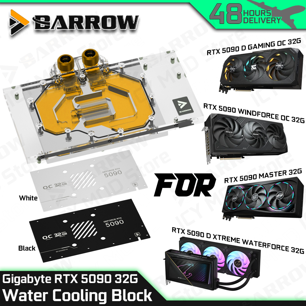 Pc Gaming Rtx 5090 - Barrow VGA Water Block for Gigabyte