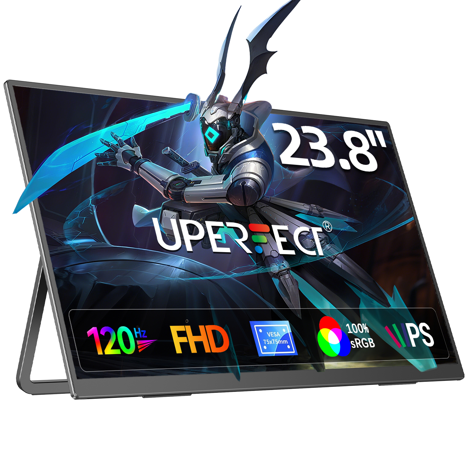 Pc Gaming Y Monitor - UPERFECT 23.8” 120HZ Large Portable Monitor