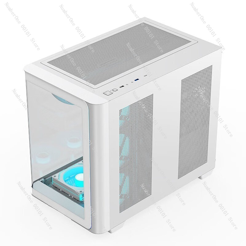 Pc Gaming Liquid - Panoramic Curved Glass Desktop PC Case