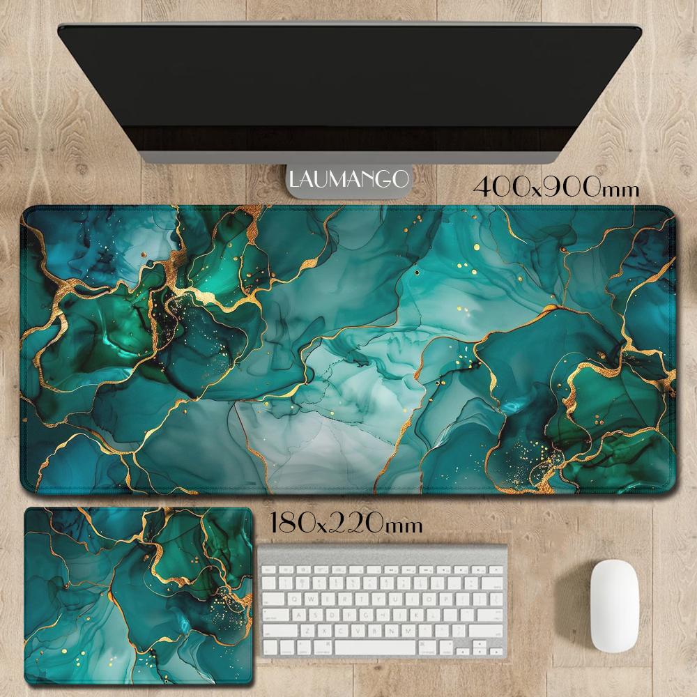 Pc Gaming Liquid - Gaming Mouse Mat Dark Green Marble