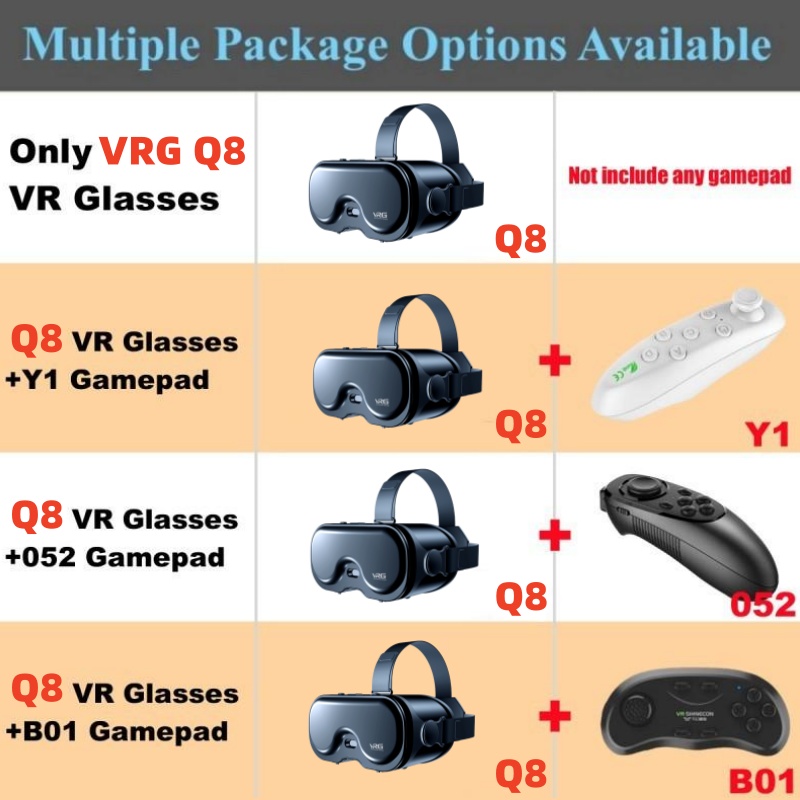 Original VRG Q8 VR Virtual Rea - Vr Headset Pc 리뷰 및 가격