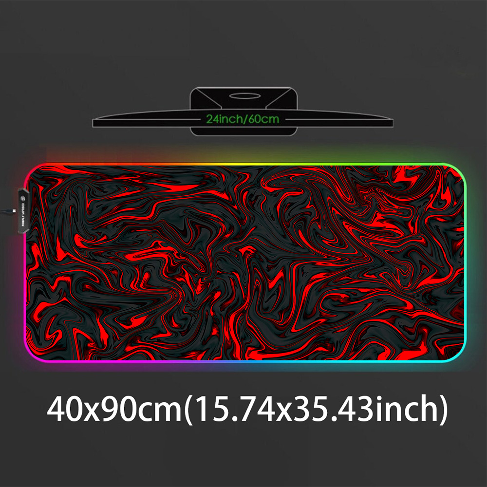 Mousepad RGB Mouse Pad Red and - Pc Gaming Liquid 리뷰 및 가격