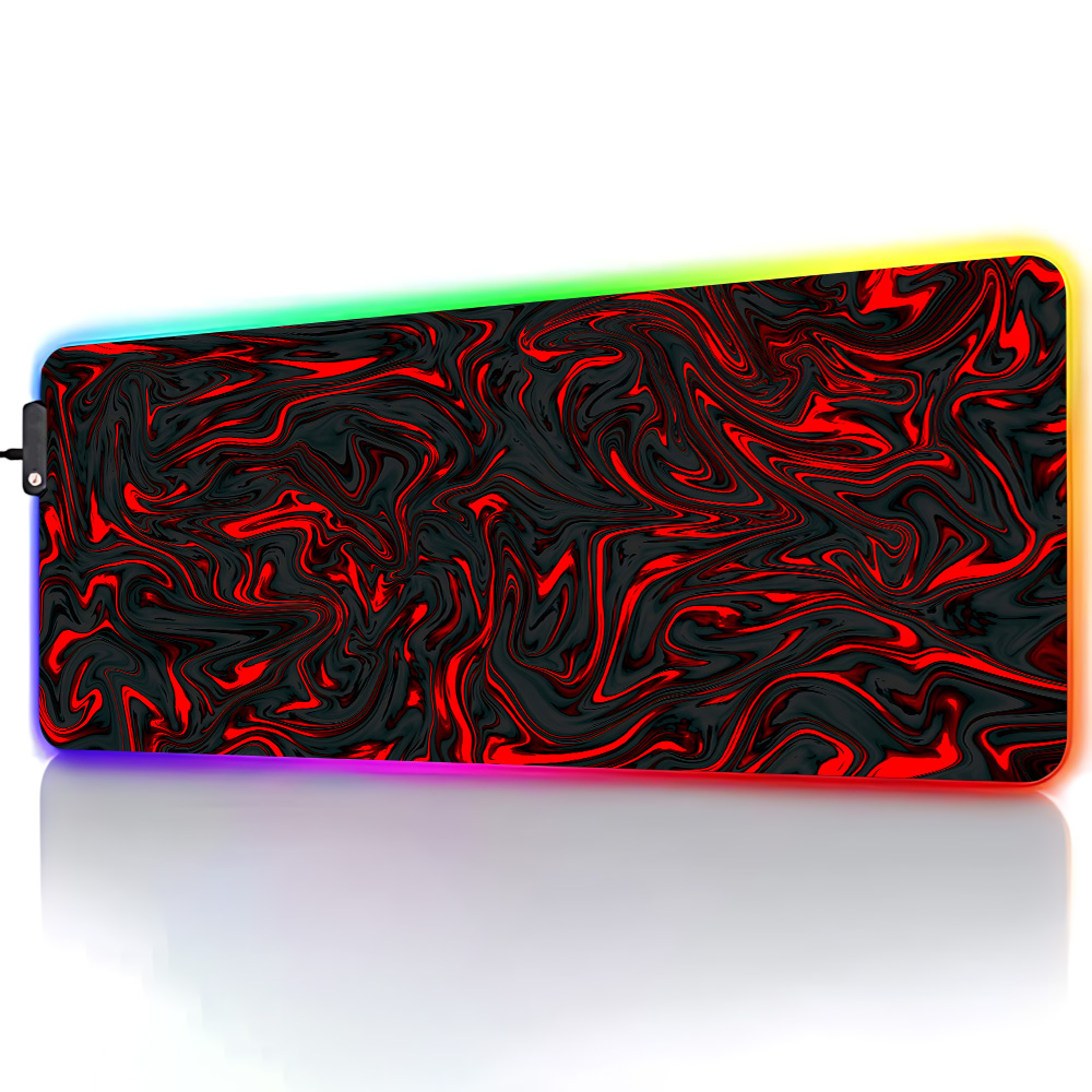 Mousepad RGB Mouse Pad Red and - Pc Gaming Liquid 리뷰 및 가격