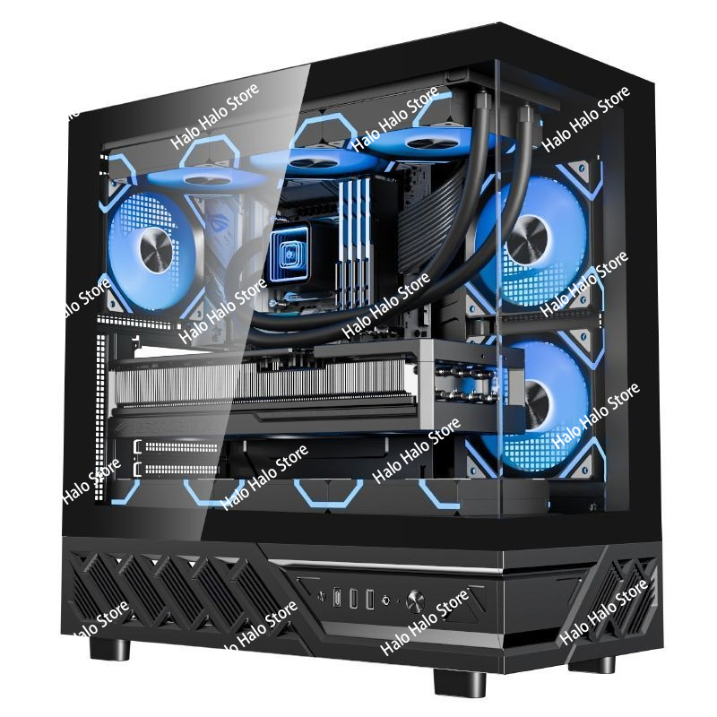 White Seaview ATX PC Case Temp - Pc Gaming Liquid 리뷰 및 가격