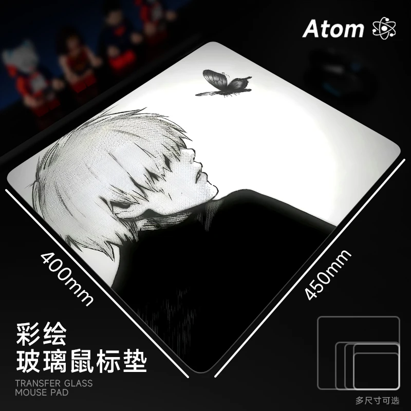 ATOM Glass Mouse Pad Manga Her - Pc Gaming Upgrades 리뷰 및 가격