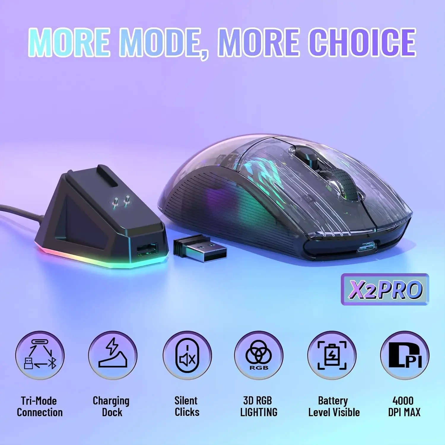 ATTACK SHARK X2 Pro Triple Mod - Wireless Gaming Mouse 리뷰 및 가격