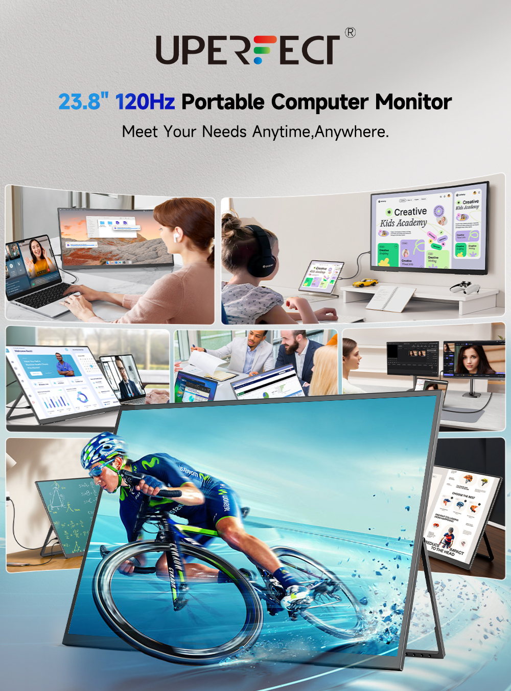 UPERFECT 23.8” 120HZ Large Por - Pc Gaming Y Monitor 리뷰 및 가격