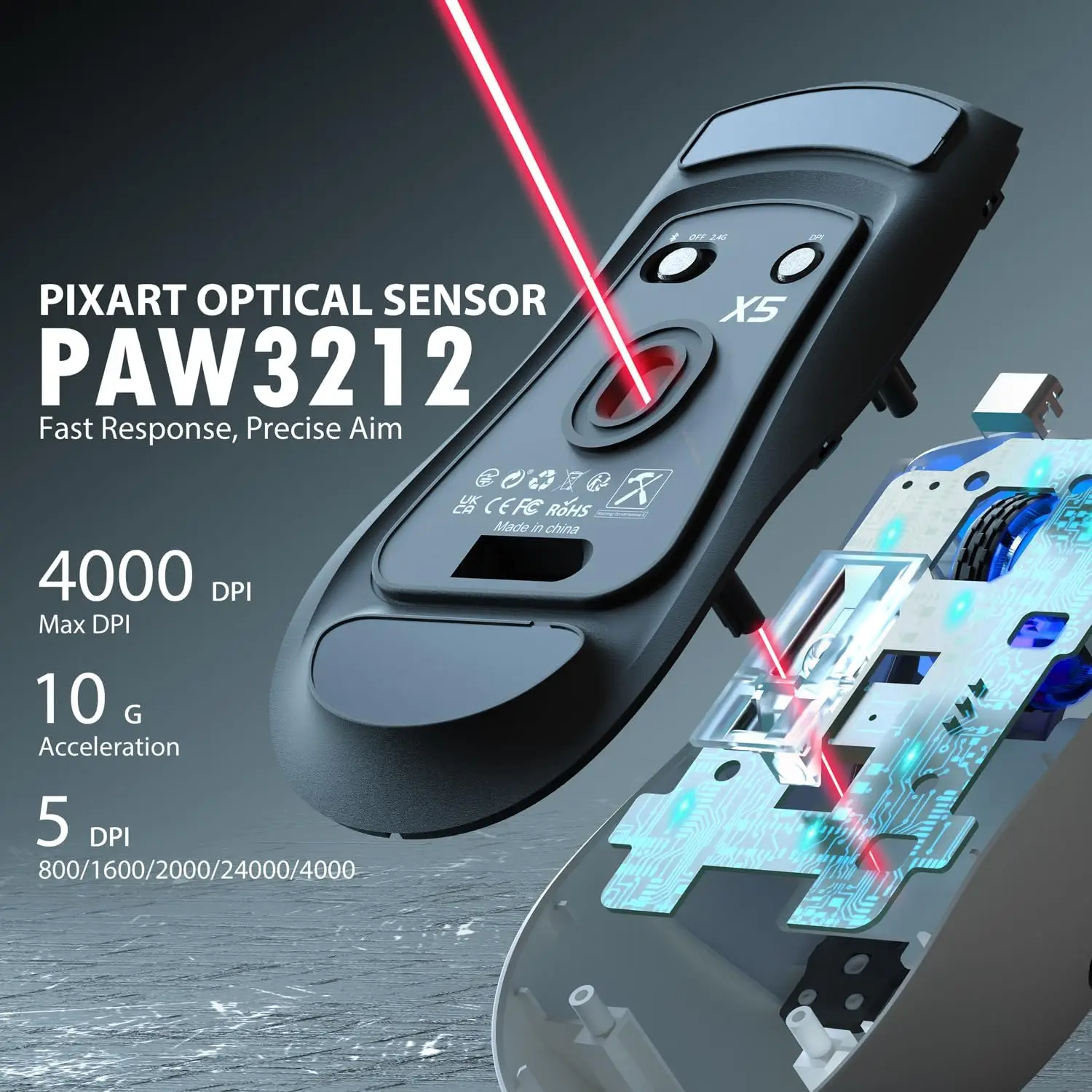 ATTACK SHARK X5 Tri-Mode Wirel - Wireless Gaming Mouse 리뷰 및 가격