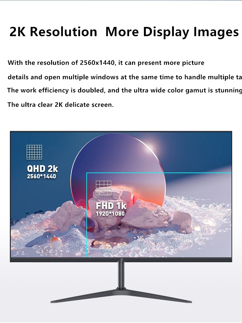 FYHXele 27Inch Monitor 2K 75Hz - Pc Gaming Y Monitor 리뷰 및 가격