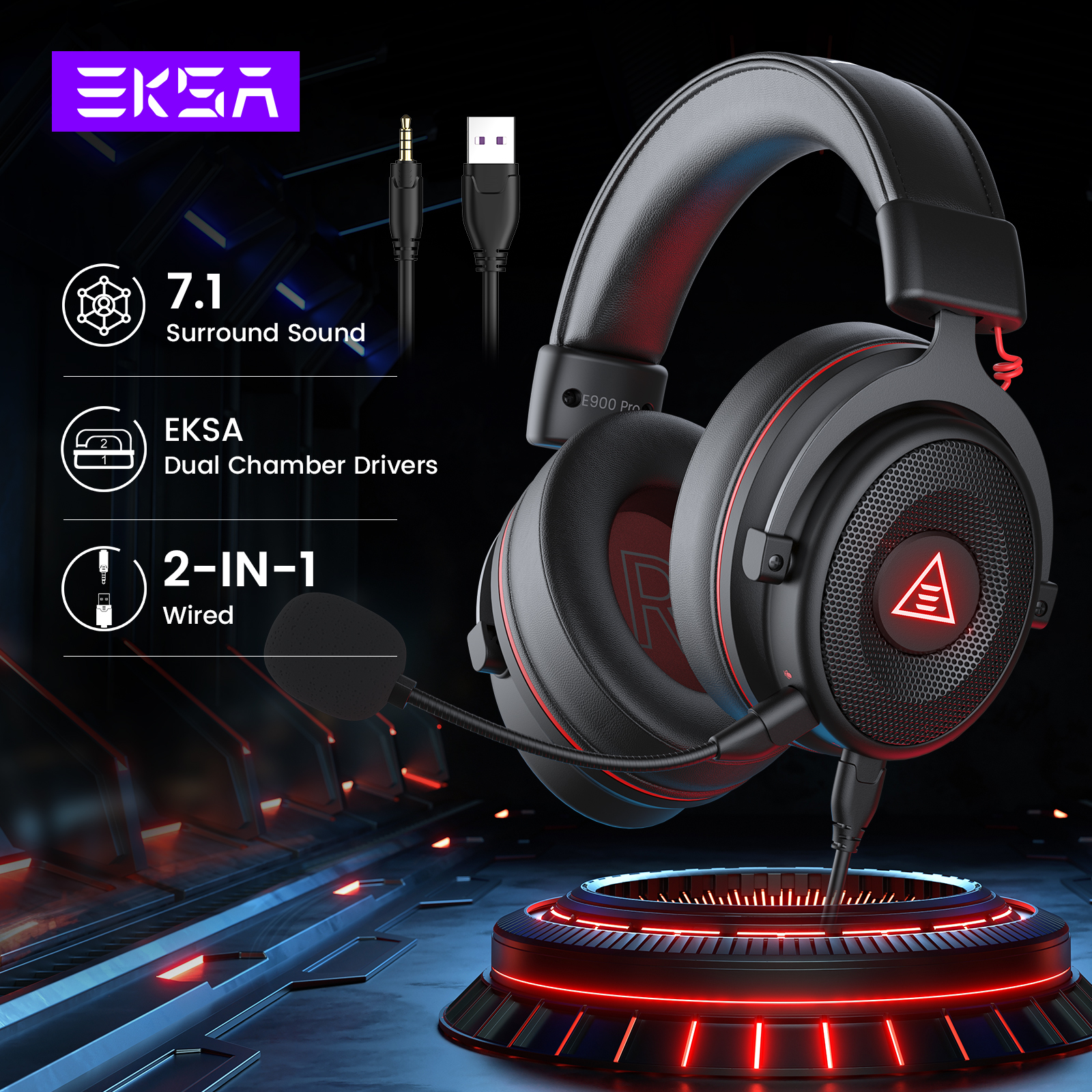 EKSA PC Gaming Headphones Over - Pc Gaming Upgrades 리뷰 및 가격