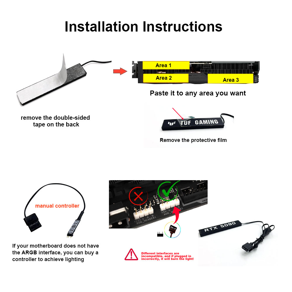 PC GPU ARGB Lighting Panel Whi - Pc Gaming Rtx 5090 리뷰 및 가격